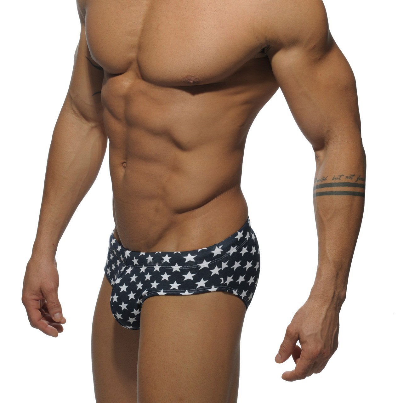 Stars + Stripes Swim Briefs | dmunderwear detail image 5