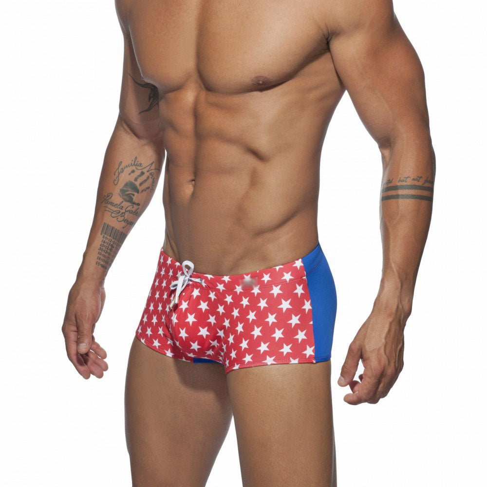 Stars Ultra Square Cut Swim Trunks | dmunderwear detail image 2