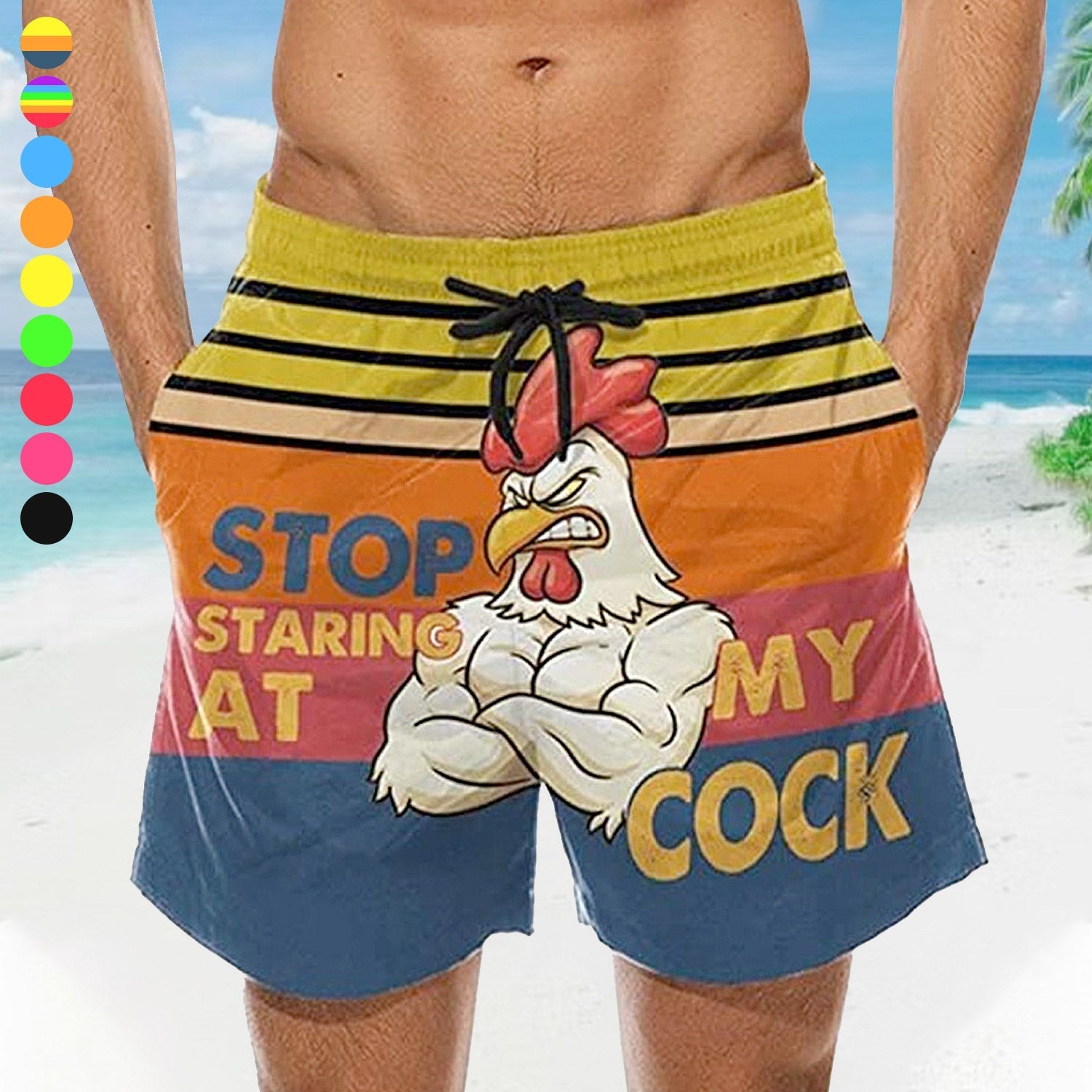 Stop Staring Board Shorts | dmunderwear