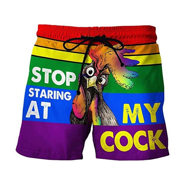 ORVLS Stop Staring Board Shorts | dmunderwear detail image 4