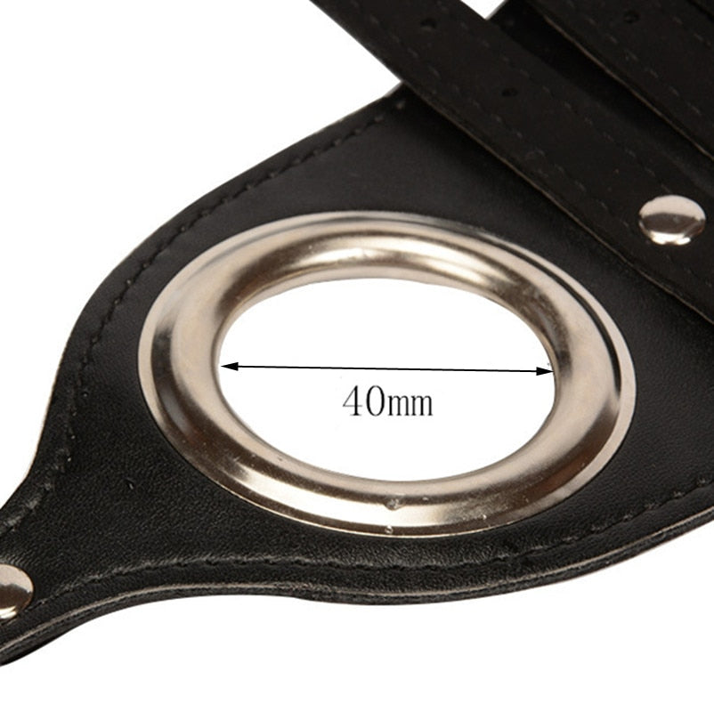 Strapped BDSM Penis Restraint Belt With Buckles | dmunderwear detail image 3