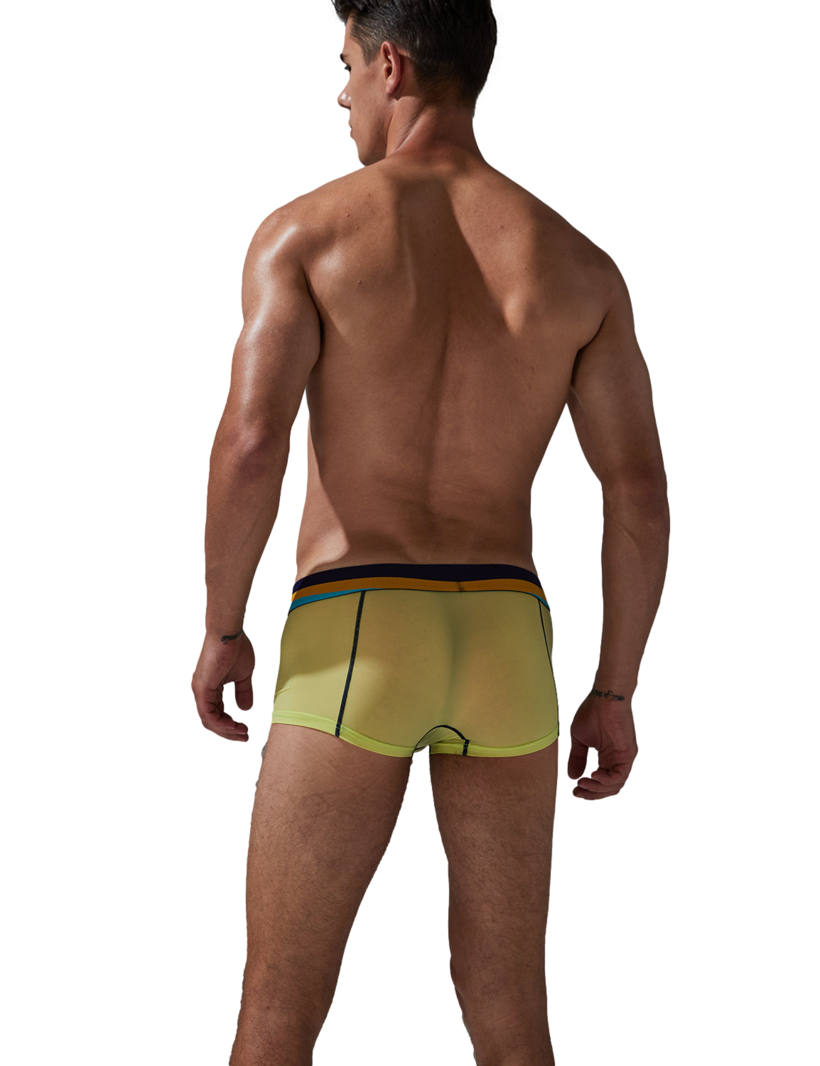 Stretch Semi-Sheer Trunks | dmunderwear detail image 10