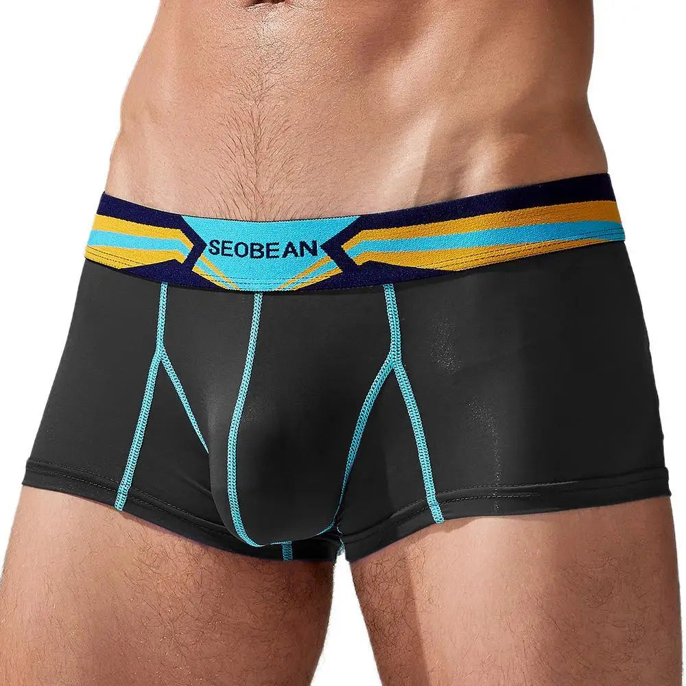 Stretch Semi-Sheer Trunks | dmunderwear detail image 16