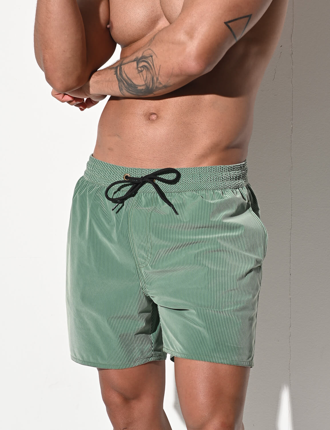 Stripe Flocking Shorts B4235 | dmunderwear detail image 11