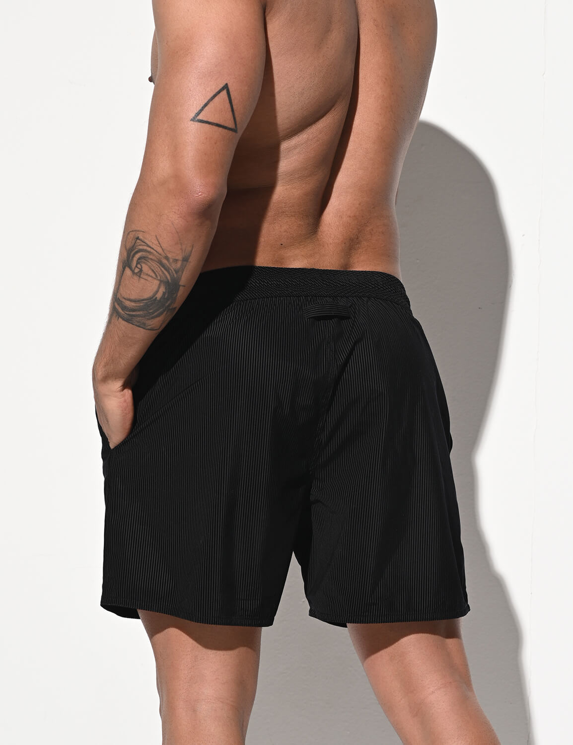 Stripe Flocking Shorts B4235 | dmunderwear detail image 15