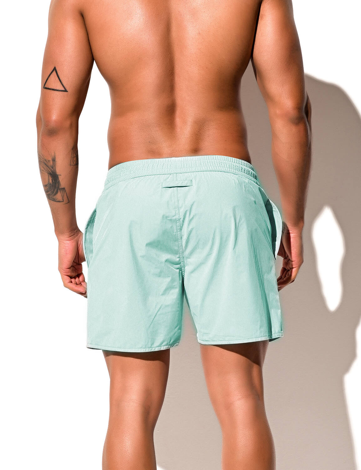 Stripe Flocking Shorts B4235 | dmunderwear detail image 3