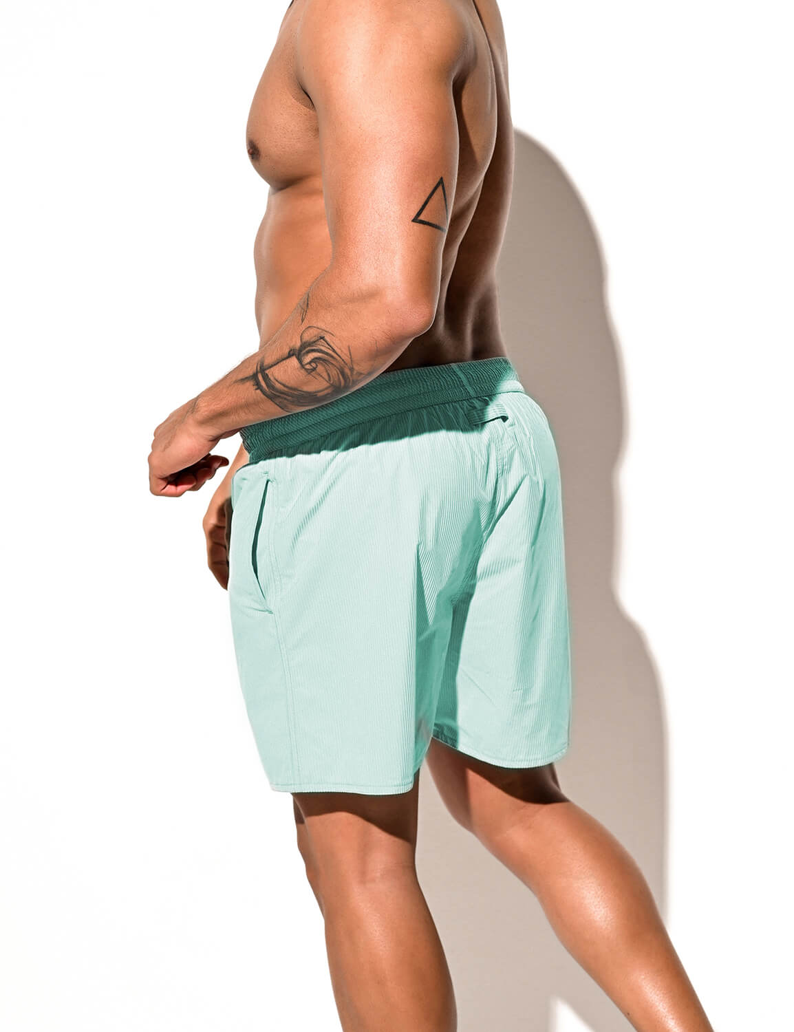 Stripe Flocking Shorts B4235 | dmunderwear detail image 6