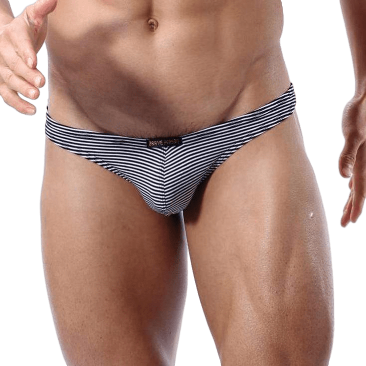 Striped Thong | dmunderwear detail image 3