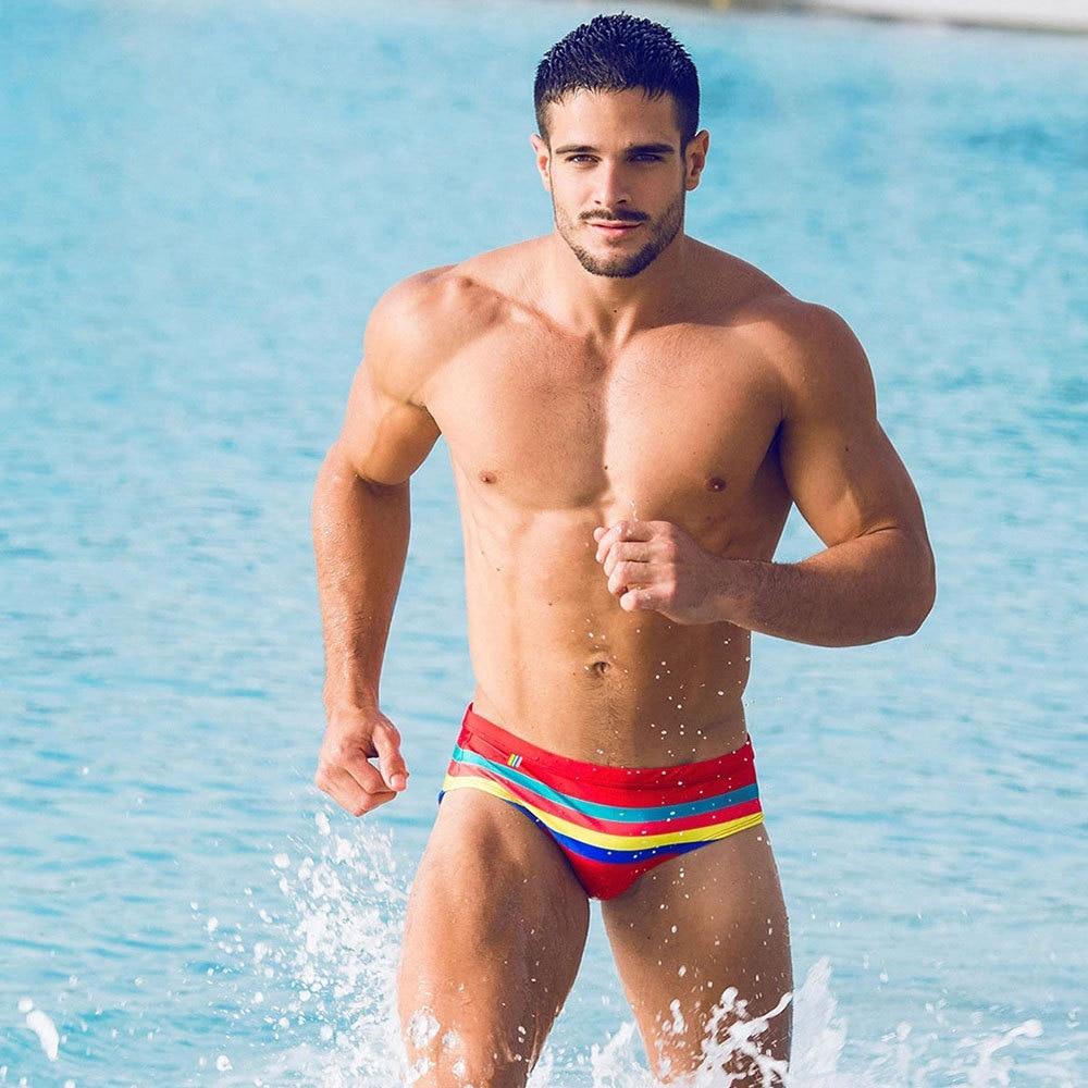 ORVLS Striped Away Swim Briefs | dmunderwear detail image 2
