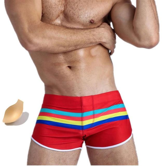 Striped Away Swim Trunks | dmunderwear detail image 8