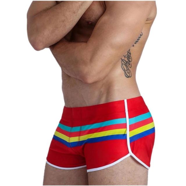 ORVLS Striped Away Swim Trunks | dmunderwear detail image 8
