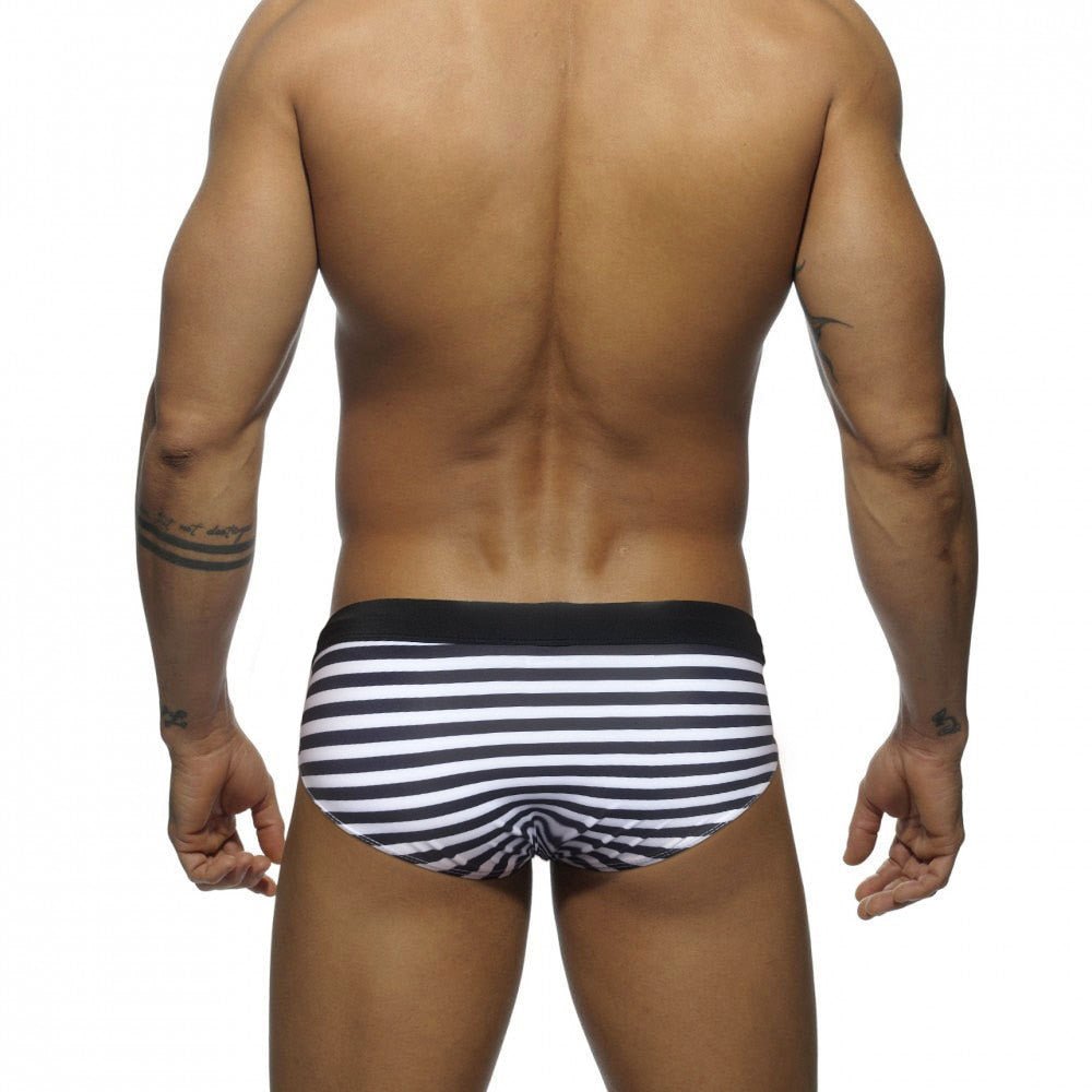 ORVLS Striped Bowtie Swim Briefs | dmunderwear detail image 11