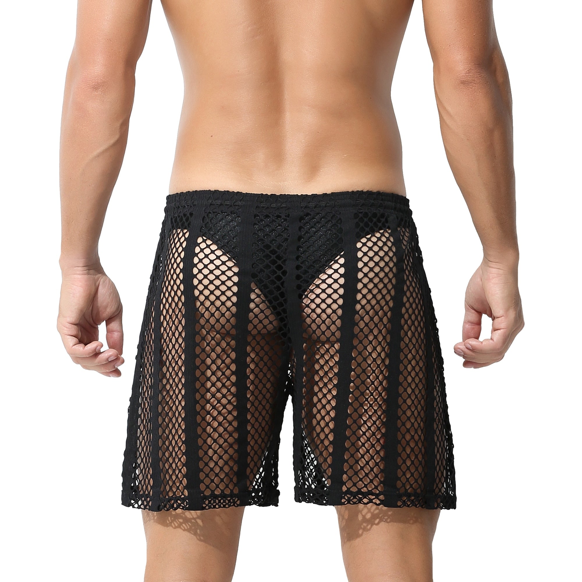 ORVLS Striped Hoodie Mesh Suit | dmunderwear detail image 6