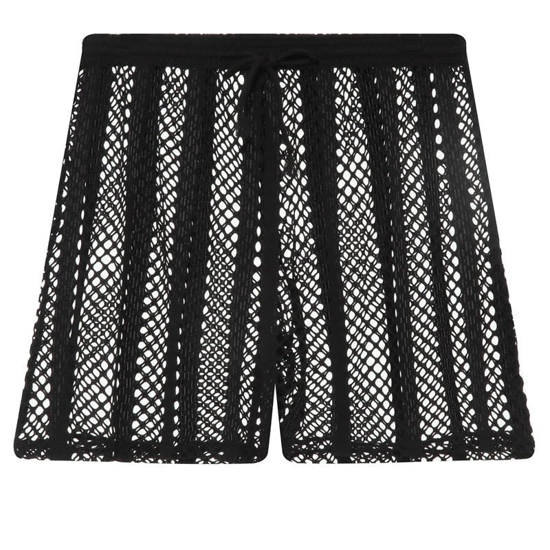 ORVLS Striped Hoodie Mesh Suit | dmunderwear detail image 7