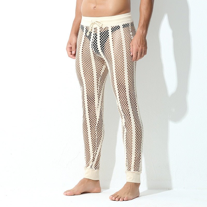 Striped Mesh Tights | dmunderwear detail image 6