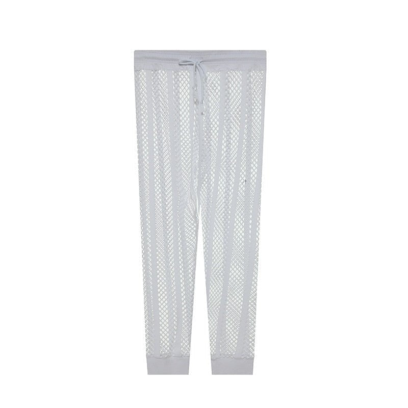 ORVLS Striped Mesh Tights | dmunderwear detail image 10