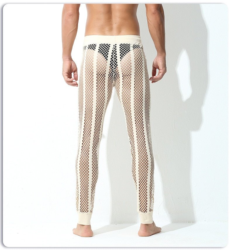 ORVLS Striped Mesh Tights | dmunderwear detail image 5