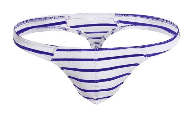Striped Micro Thong | dmunderwear detail image 11