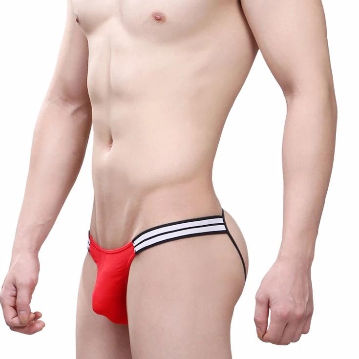 Striped Skinny Jockstrap | dmunderwear detail image 2