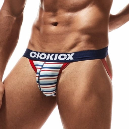 Striped Team Player Jockstrap | dmunderwear