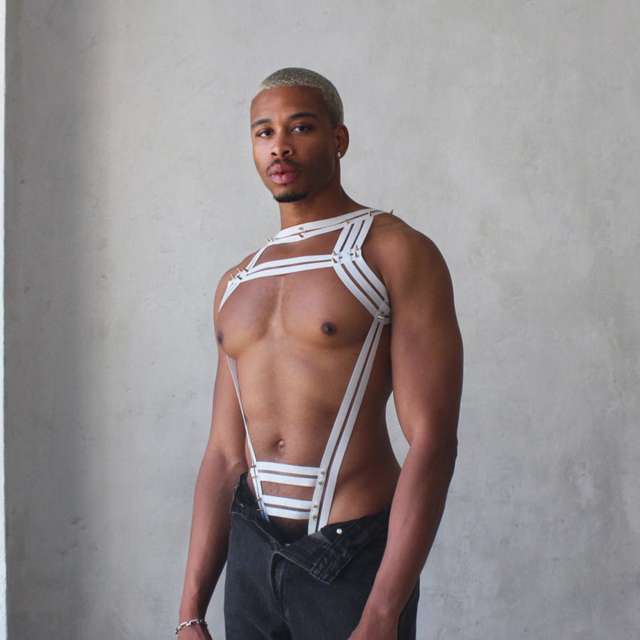 ORVLS Studded Triple Body Harness | dmunderwear detail image 2