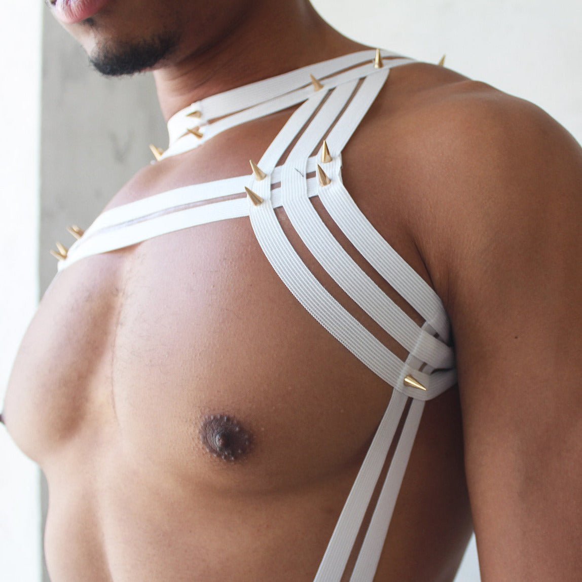 ORVLS Studded Triple Body Harness | dmunderwear detail image 3