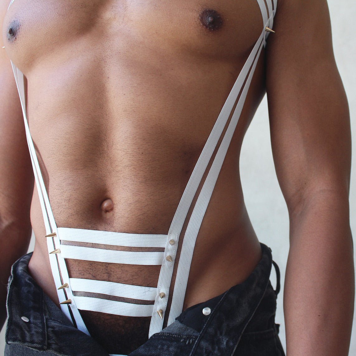 ORVLS Studded Triple Body Harness | dmunderwear detail image 4