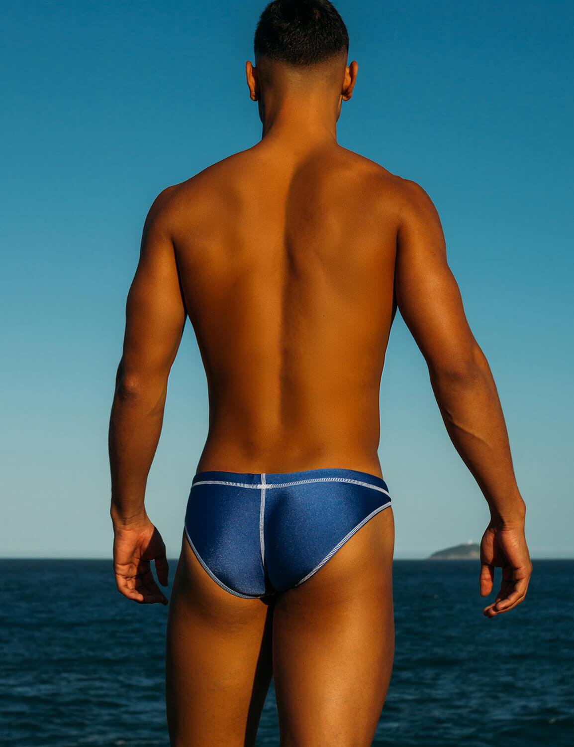 Super Low Rise Brief Bikini Shiny Swimwear 50905 | dmunderwear detail image 5
