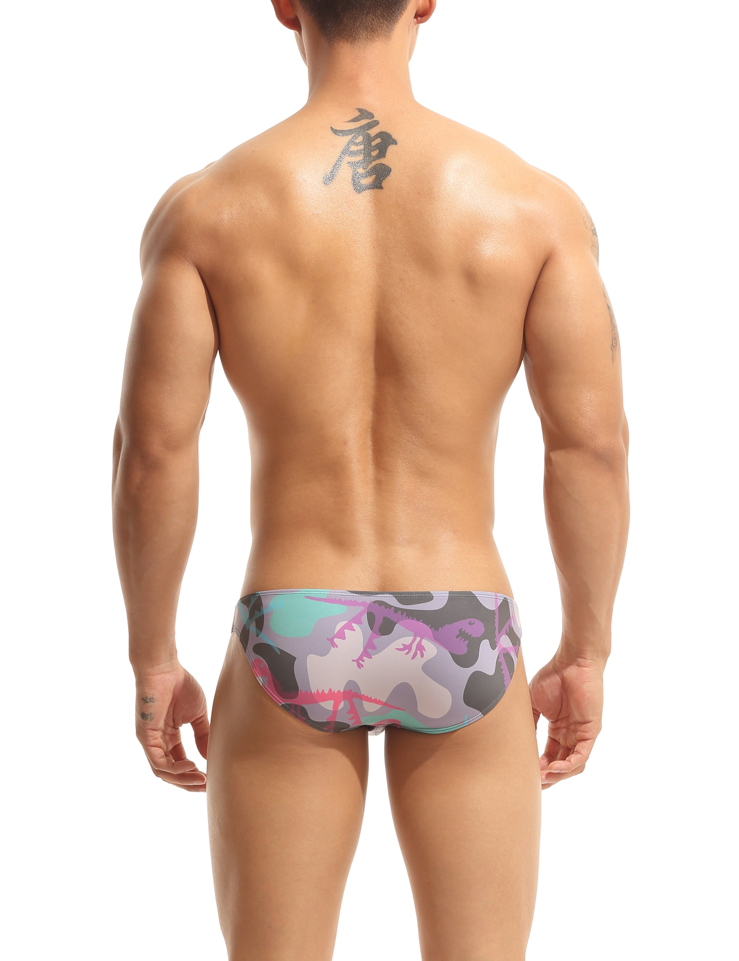 Super Low Rise Camouflage Bikini Briefs 10107 | dmunderwear detail image 2