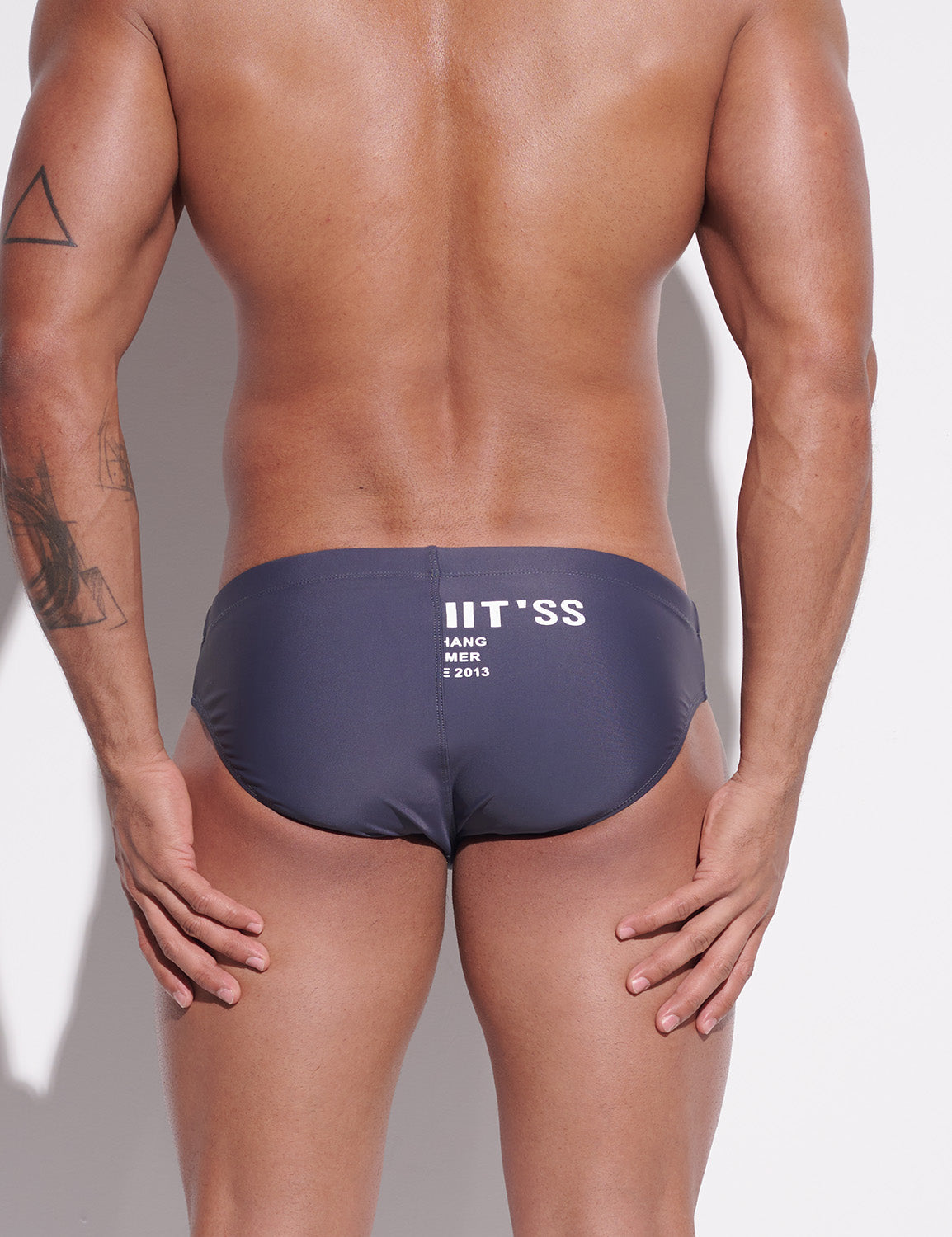 Super Low Rise Sexy Shiny Bikini Swim S3313 | dmunderwear detail image 2