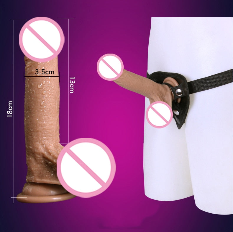 Super Realistic Dildo With Strapon Option | dmunderwear