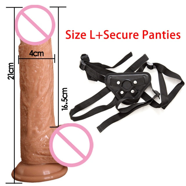 Super Realistic Dildo With Strapon Option | dmunderwear detail image 6