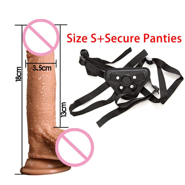 Super Realistic Dildo With Strapon Option | dmunderwear detail image 8