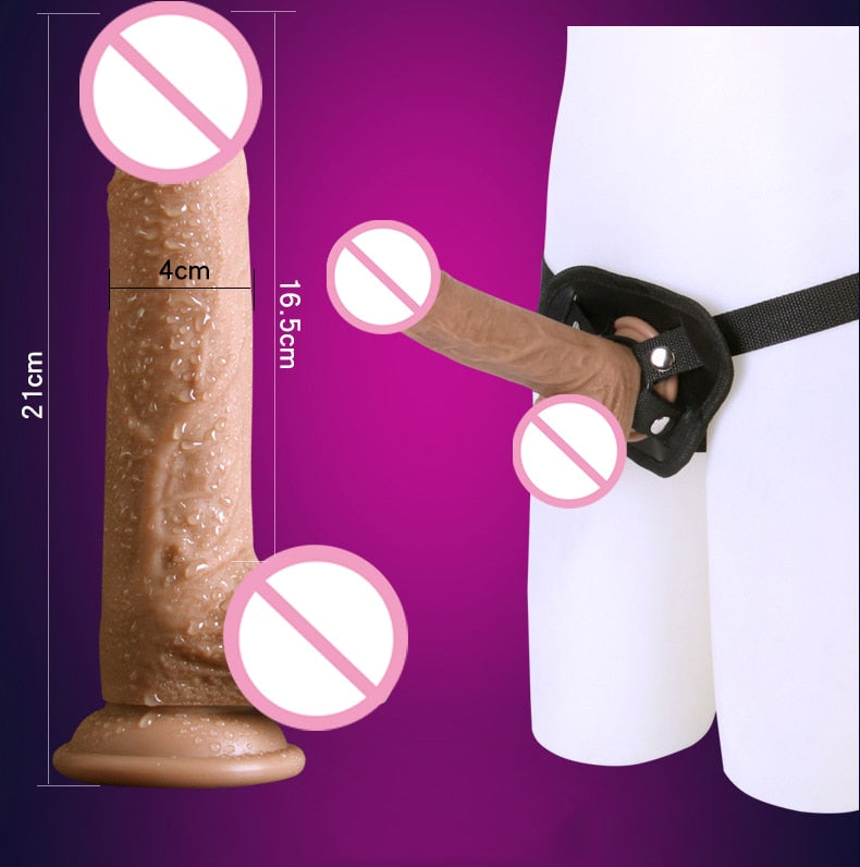Super Realistic Dildo With Strapon Option | dmunderwear detail image 9