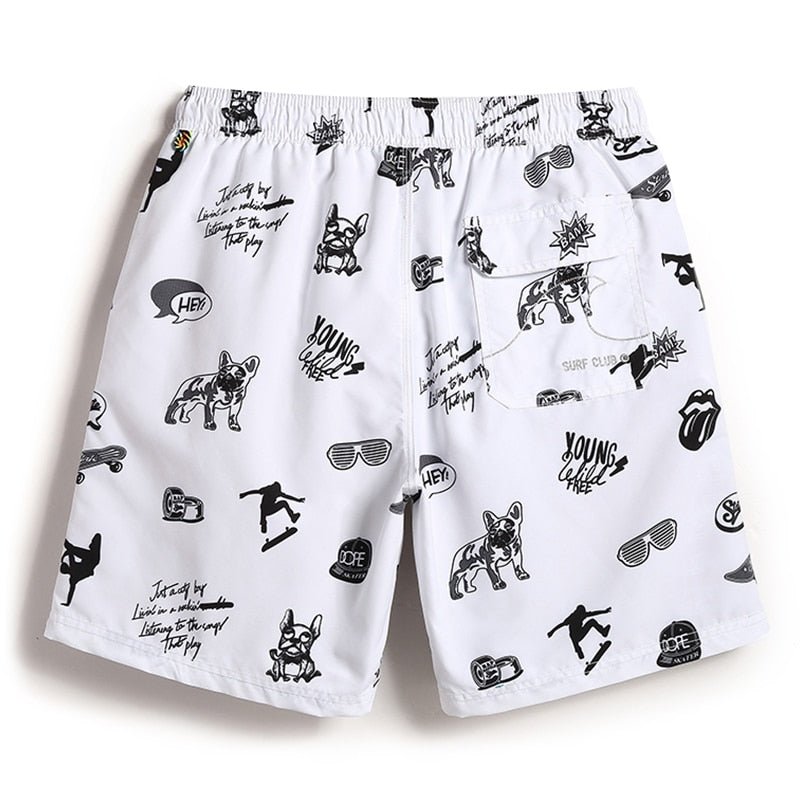 ORVLS Surfer Doodle Board Shorts | dmunderwear detail image 2