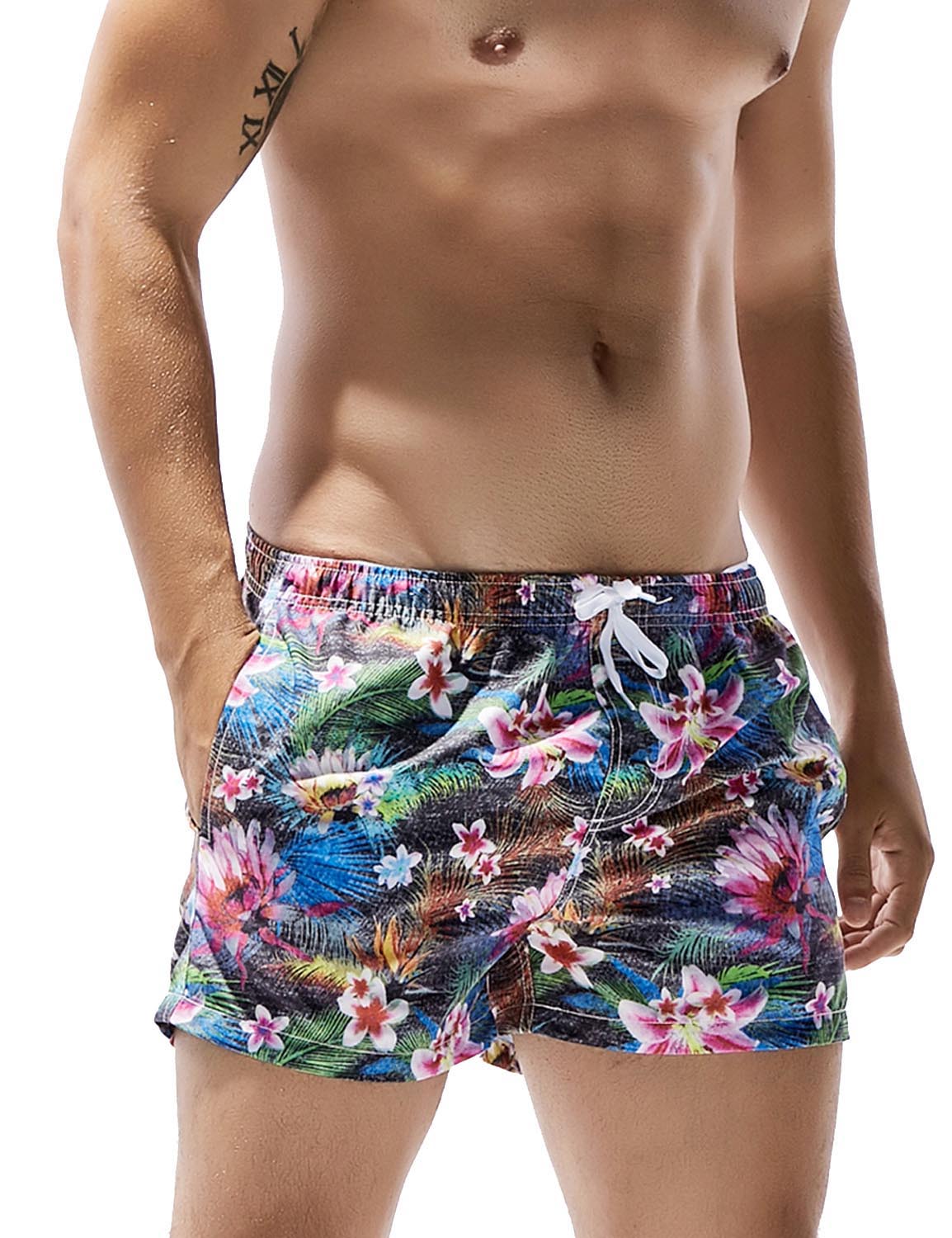 Flower Swim Beach Surf Shorts 71306 | dmunderwear