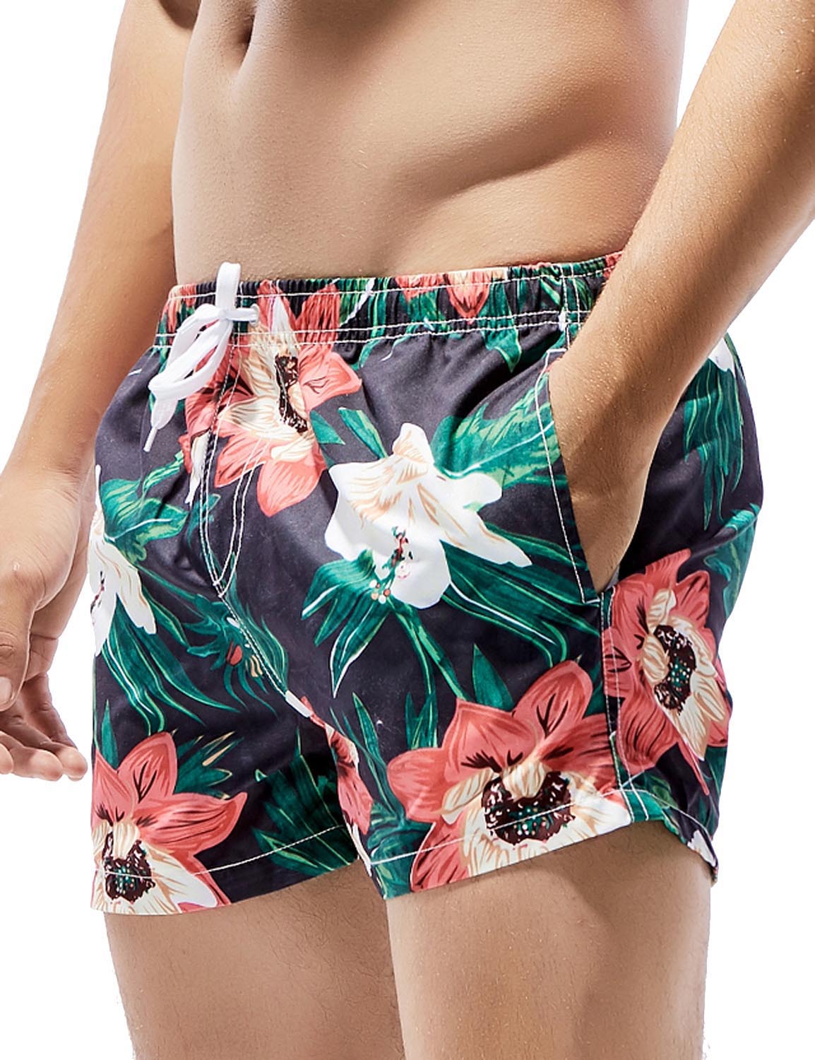 Flower Swim Beach Surf Shorts 71306 | dmunderwear detail image 12