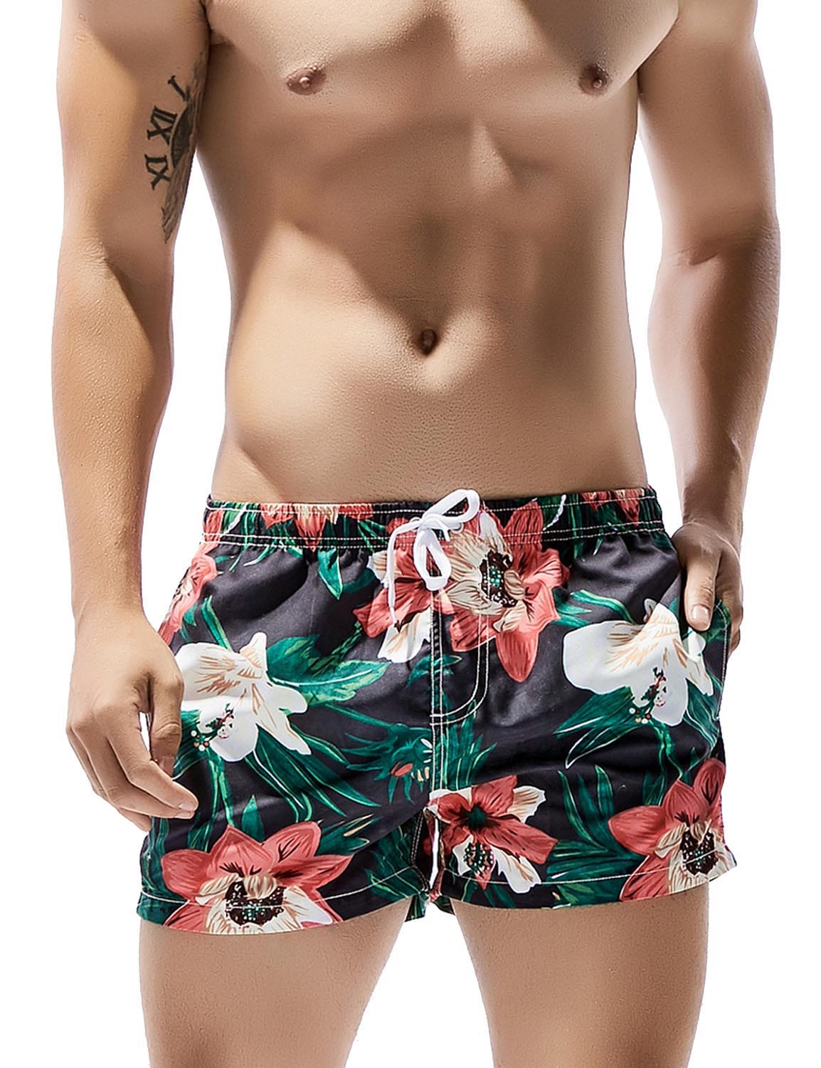 Flower Swim Beach Surf Shorts 71306 | dmunderwear detail image 9