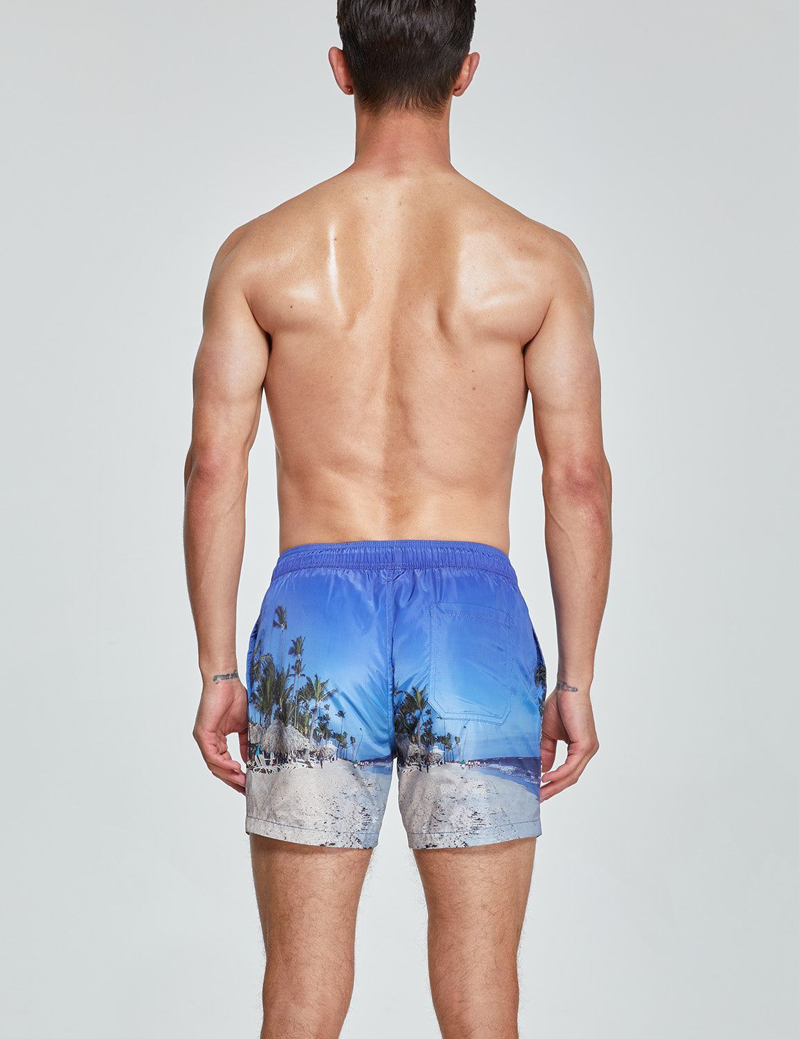Swim Shorts 231301 with Quick-Dry in Blue Ocean | dmunderwear detail image 7