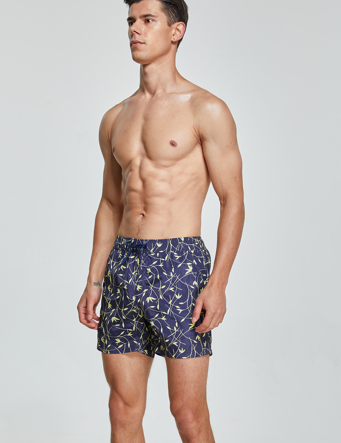 Swim Shorts 231302 with Quick-Dry in Navy | dmunderwear detail image 3