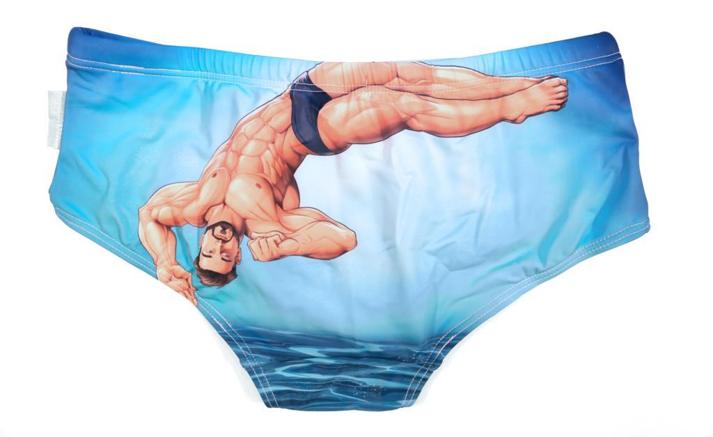 Taddlee Blue Diver Swim Briefs | dmunderwear detail image 5