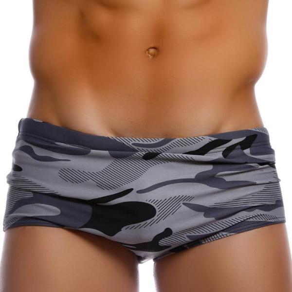 ORVLS Taddlee Grey Camo Square Cut Swim Trunks | dmunderwear product image 3