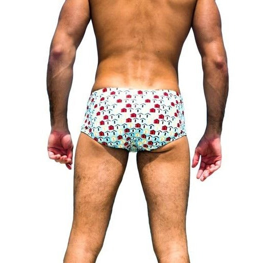 Taddlee Little Houses Swim Briefs | dmunderwear detail image 5