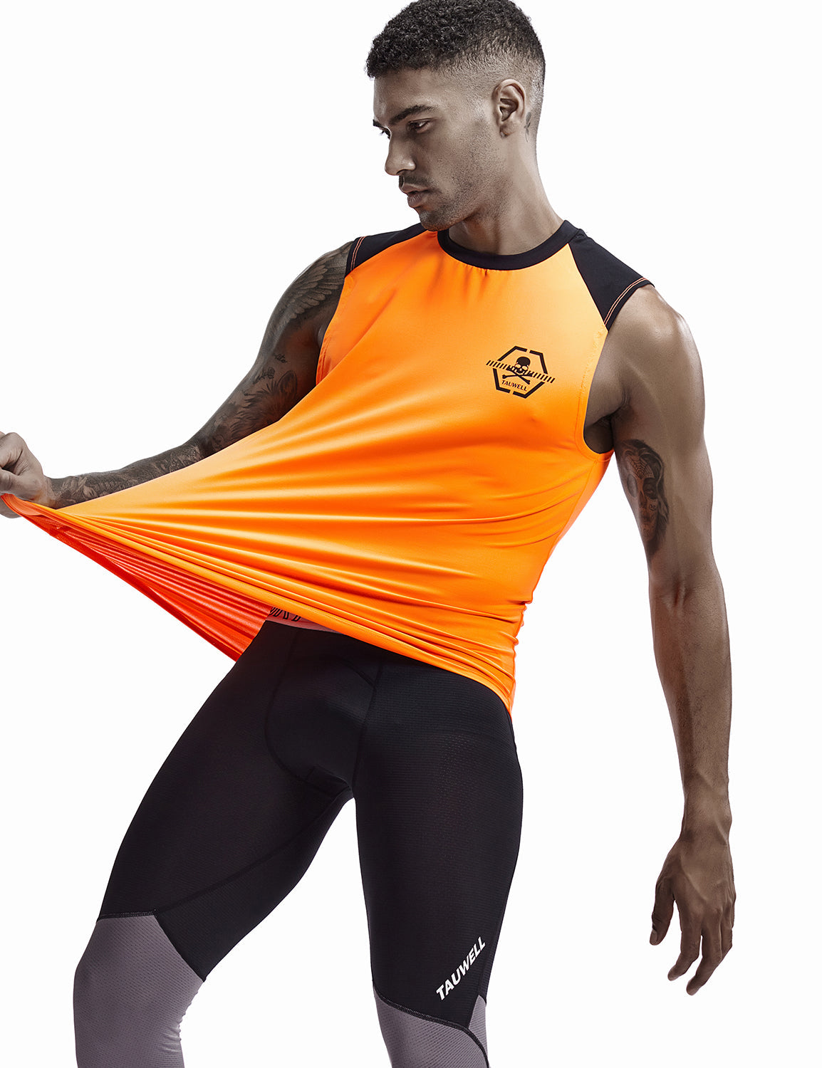 Tall Training Sleeveless T-shirt Quick Dry 9702 | dmunderwear detail image 11