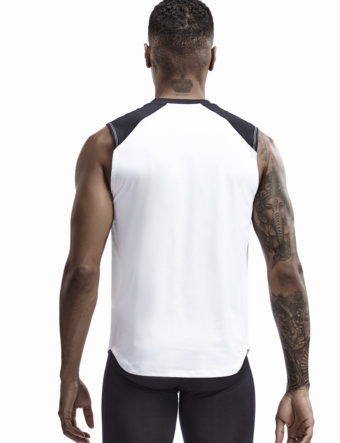 Tall Training Sleeveless T-shirt Quick Dry 9702 | dmunderwear detail image 12
