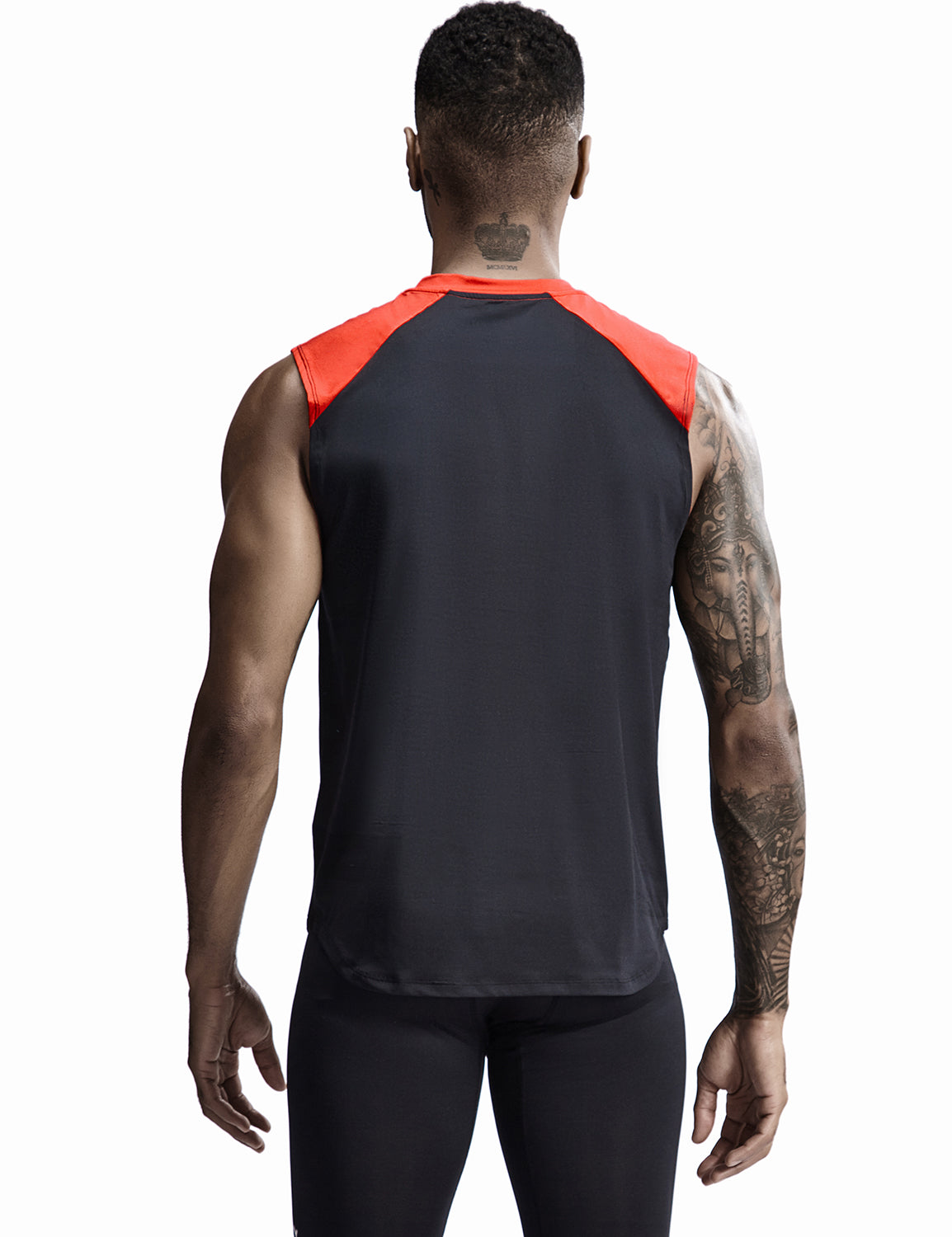 Tall Training Sleeveless T-shirt Quick Dry 9702 | dmunderwear detail image 2