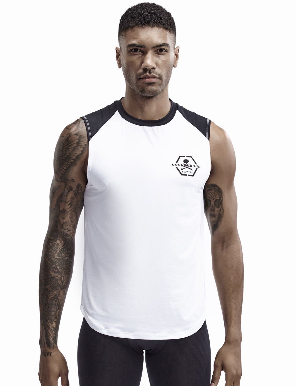 Tall Training Sleeveless T-shirt Quick Dry 9702 | dmunderwear detail image 6