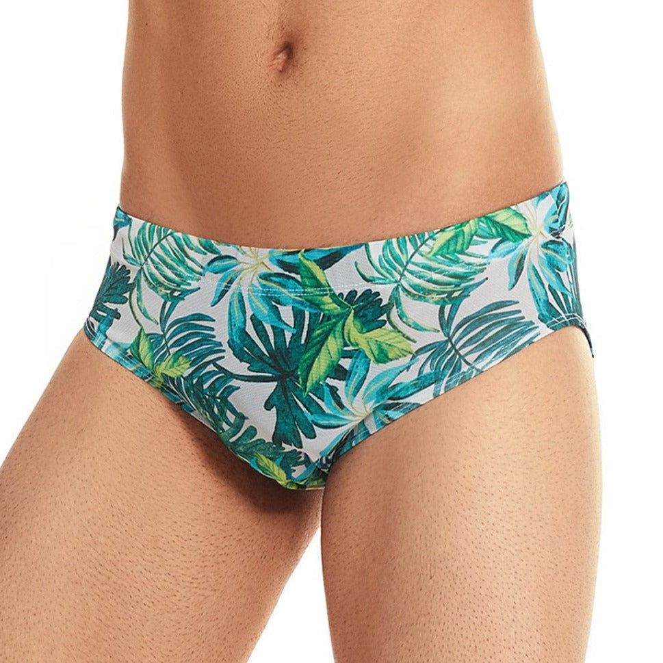 Tan-Through Mesh Swim Briefs | dmunderwear