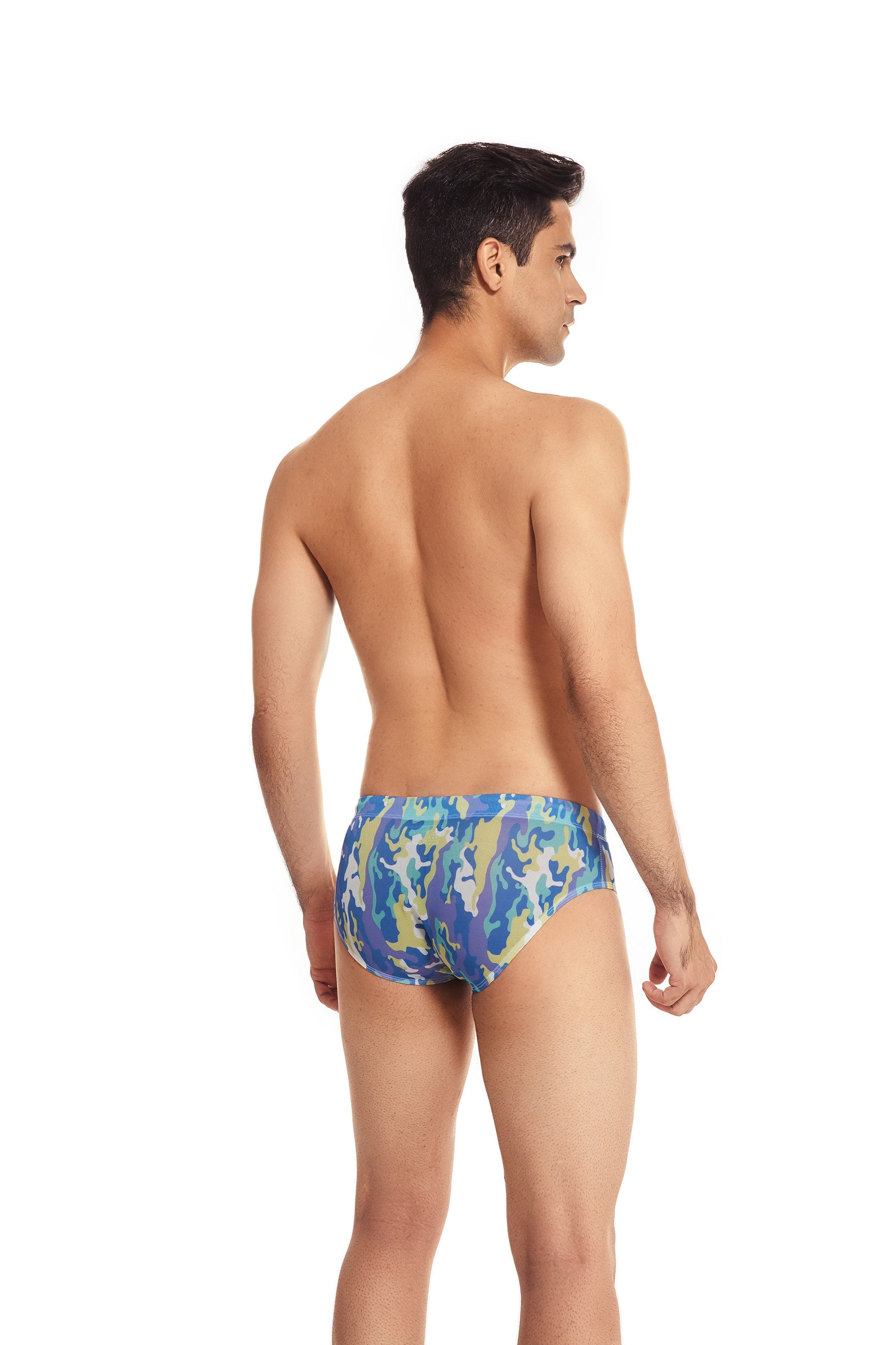 Tan-Through Mesh Swim Briefs | dmunderwear detail image 11
