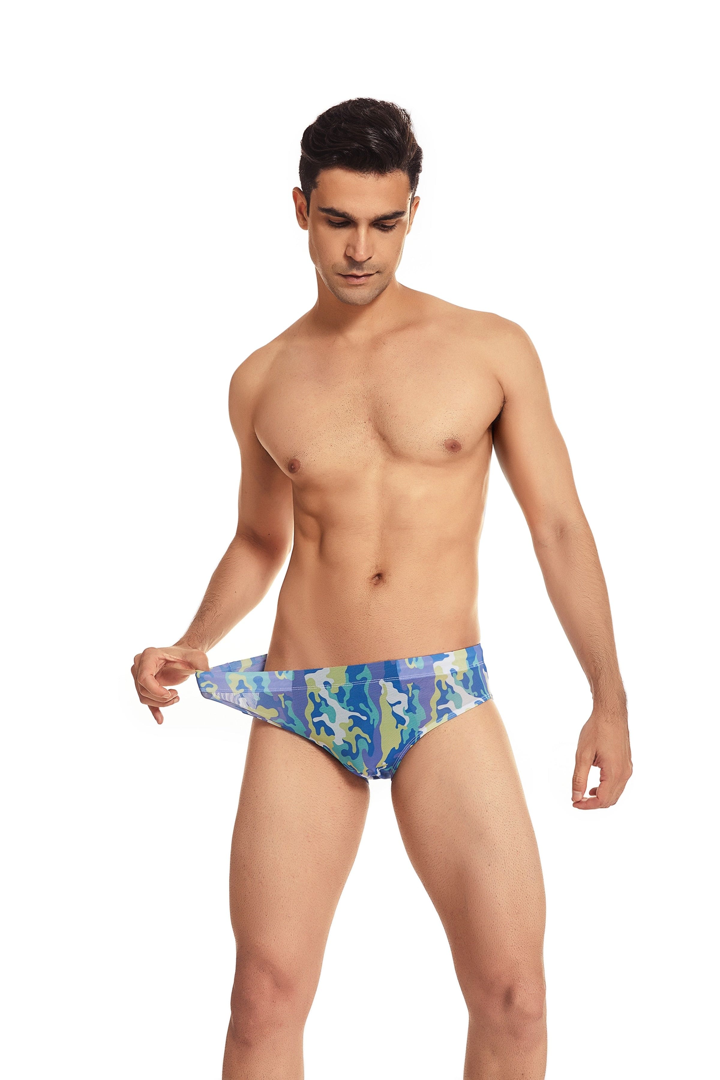 Tan-Through Mesh Swim Briefs | dmunderwear detail image 12